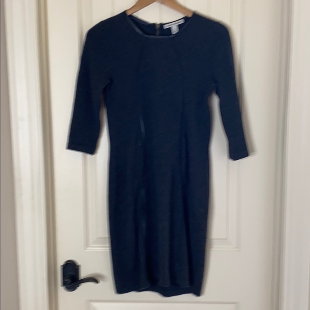 Autumn and Cashmere: Cashmere and  leather dress